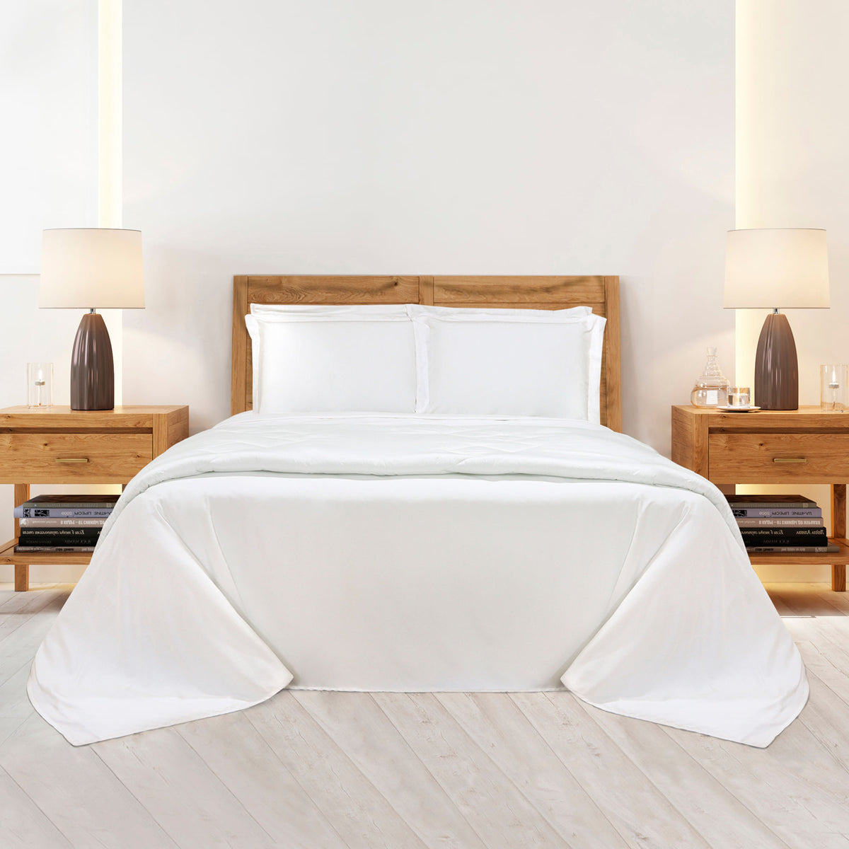 JOGO DE CAMA  KING 400 FIOS BAMBU SUPREME - BRANCO