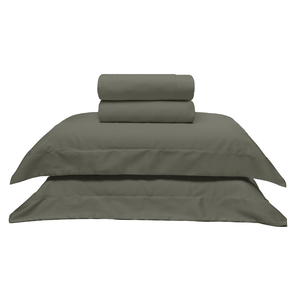 JOGO DE CAMA  QUEEN 400 FIOS  ELEGANCE - CINZA 17-1501
