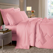 JOGO DE CAMA  CASAL 400 FIOS  ELEGANCE - ROSA