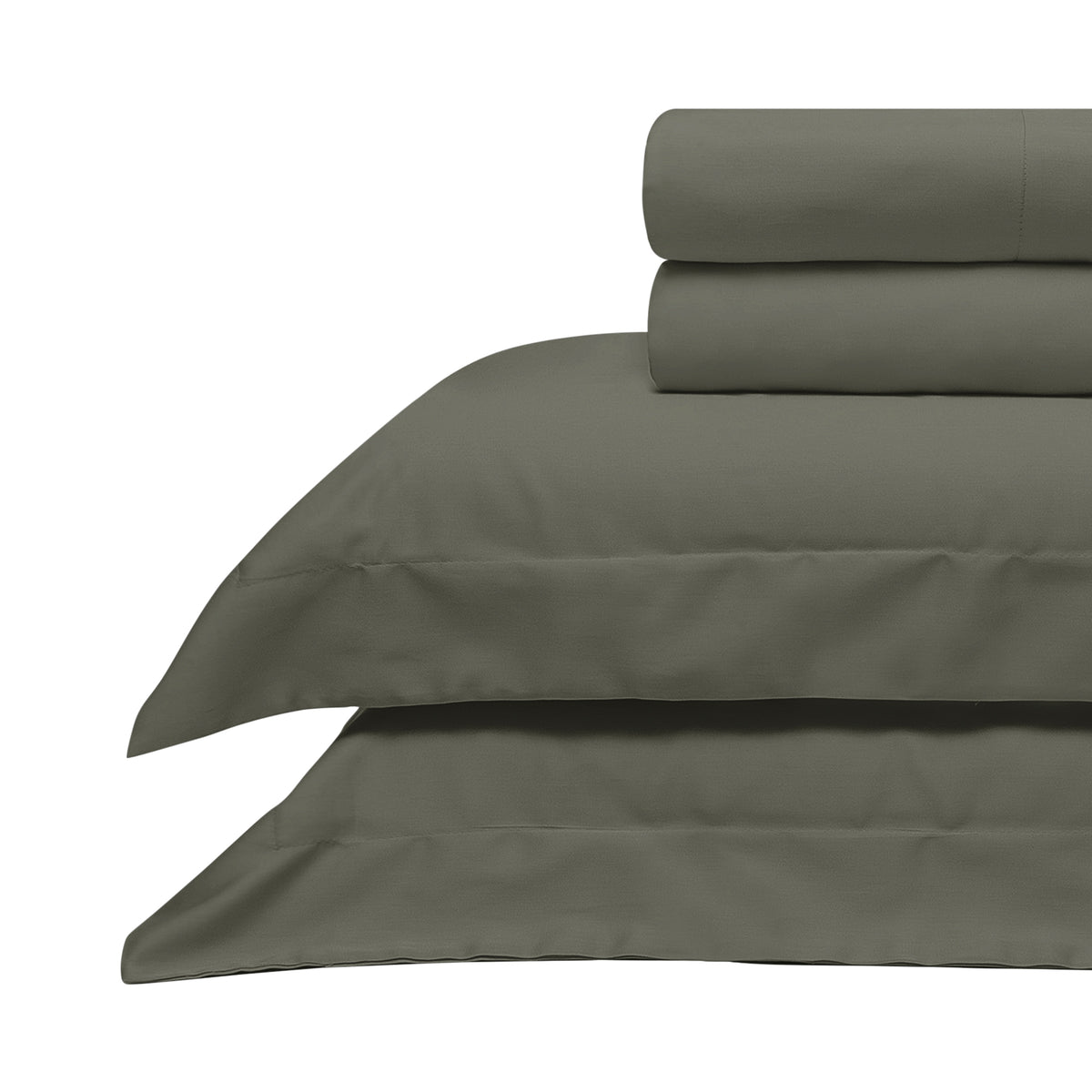 JOGO DE CAMA  QUEEN 400 FIOS  ELEGANCE - CINZA 17-1501