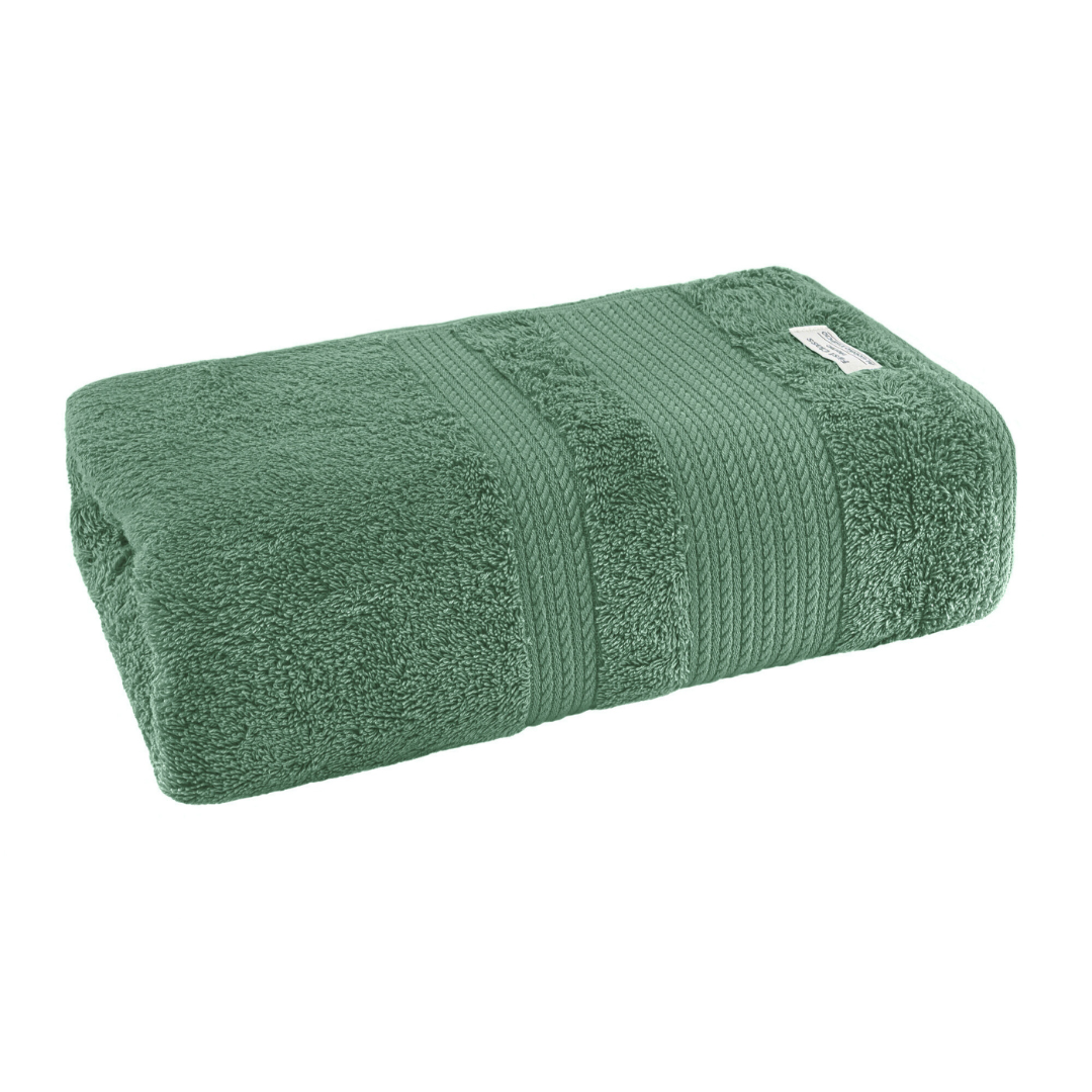 TOALHA DE BANHO FIO EGIPCIO 600 GRAMAS SUPREME 100% ALGODÃO - VERDE ESCURO.1.25
