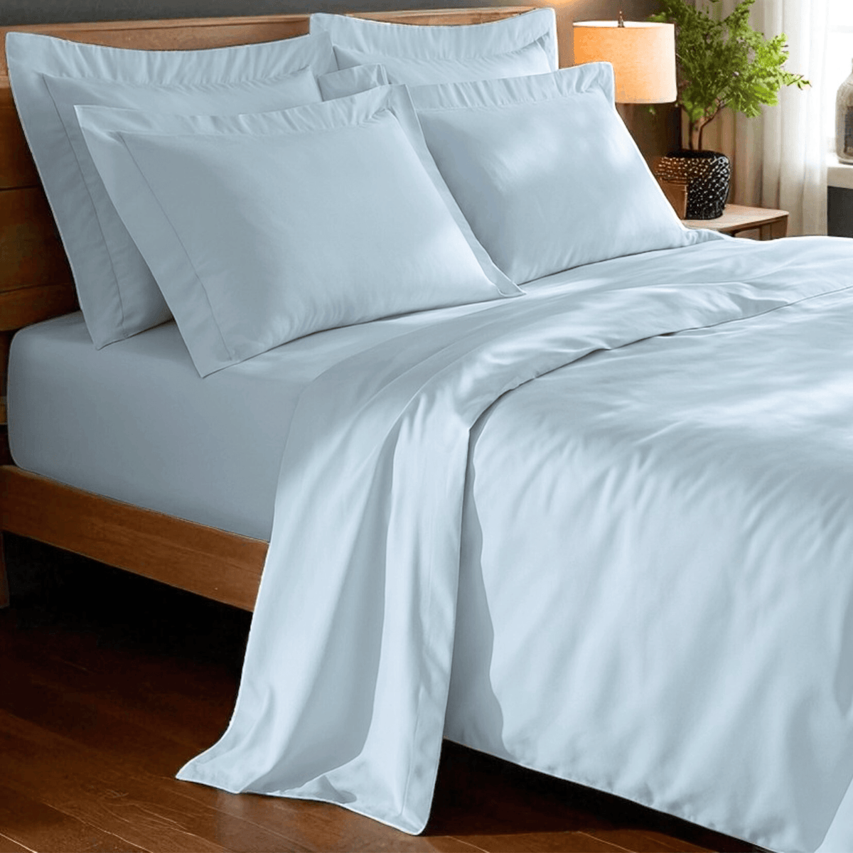 JOGO DE CAMA  QUEEN 400 FIOS  ELEGANCE - AZUL