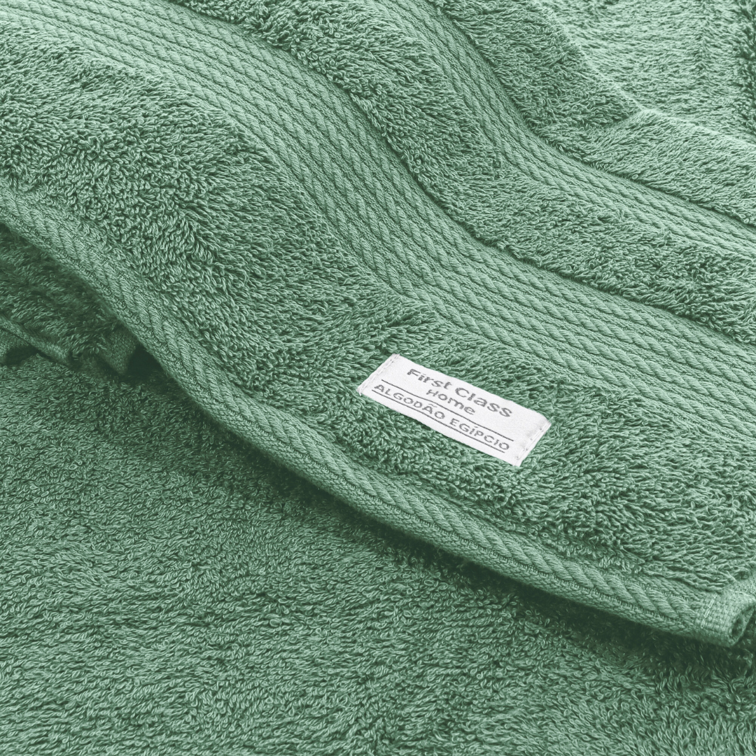 TOALHA DE BANHO FIO EGIPCIO 600 GRAMAS SUPREME 100% ALGODÃO - VERDE ESCURO.1.25