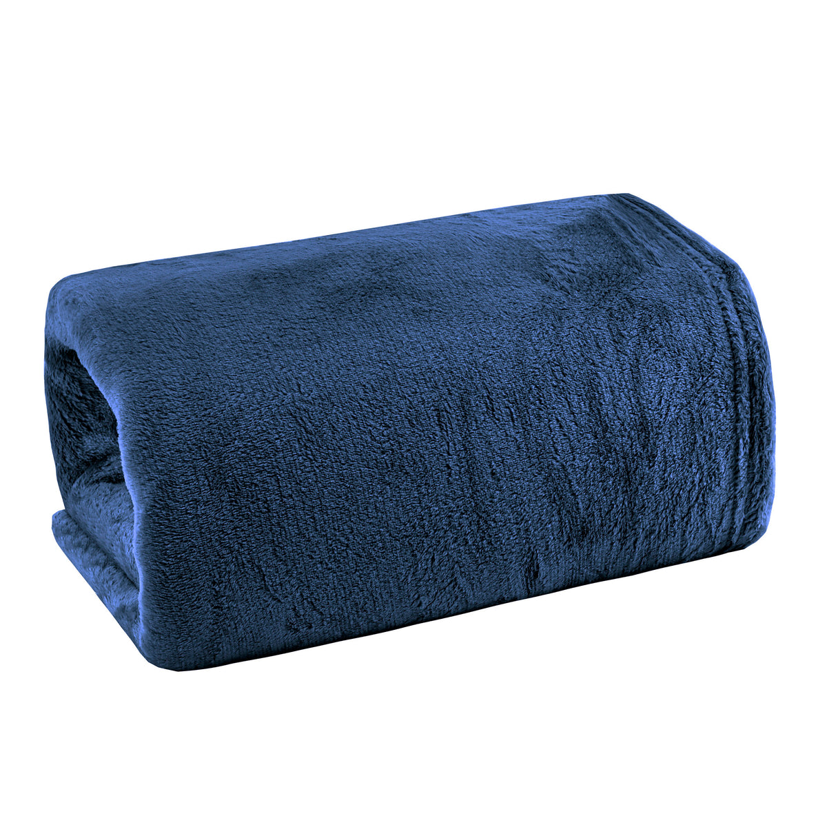 MANTA CASAL FLANNEL  LISO - AZUL 18-4018