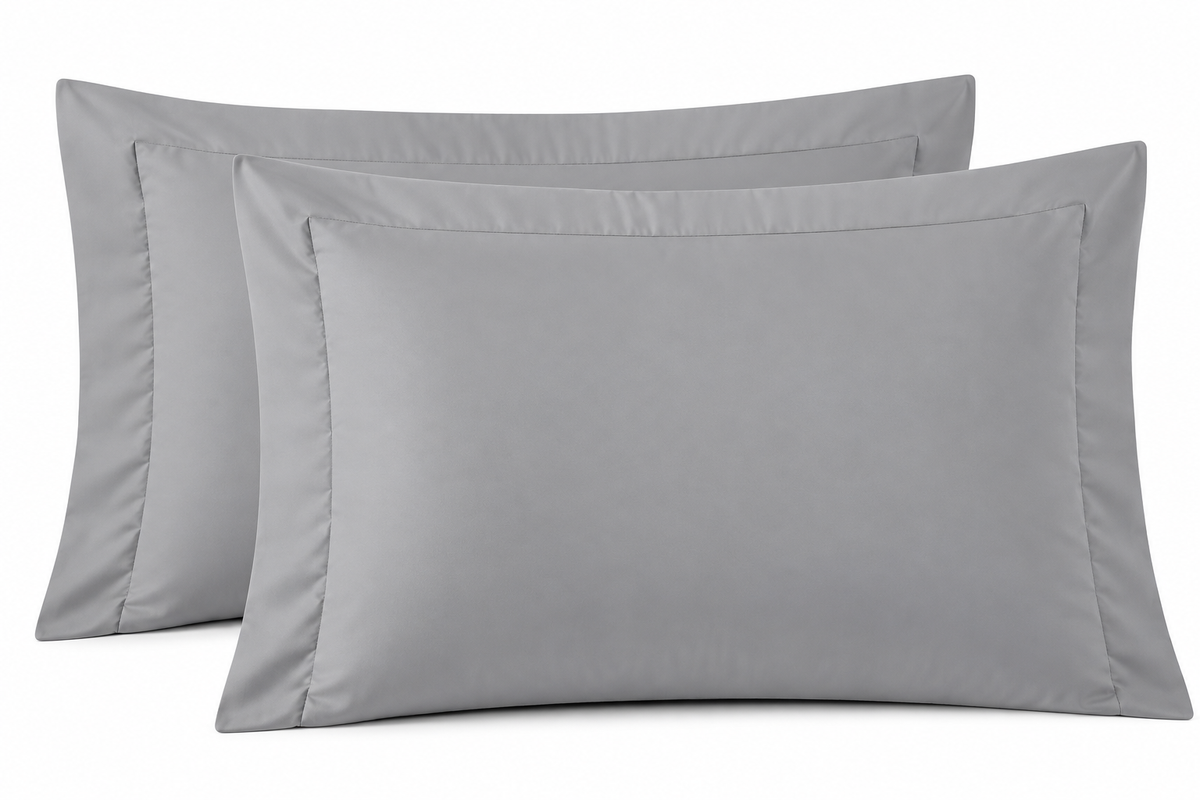 PAR DE FRONHAS  ELEGANCE   400 FIOS - CINZA 14-4102