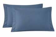 PAR DE FRONHAS  ELEGANCE   400 FIOS - AZUL 16-4013