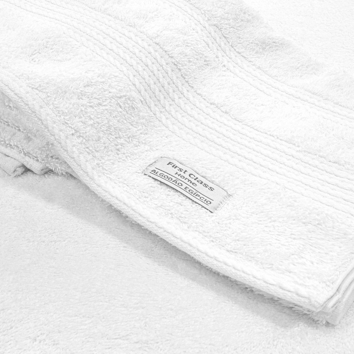 TOALHA  DE ROSTO FIO EGÍPCIO SUPREME 100% ALGODÃO - BRANCO.1.24