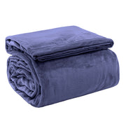 MANTA CASAL FLANNEL SAFIRA SUPREME - AZUL ESC 18-3916