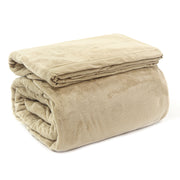 MANTA CASAL FLANNEL SAFIRA SUPREME - BEGE 14-0708