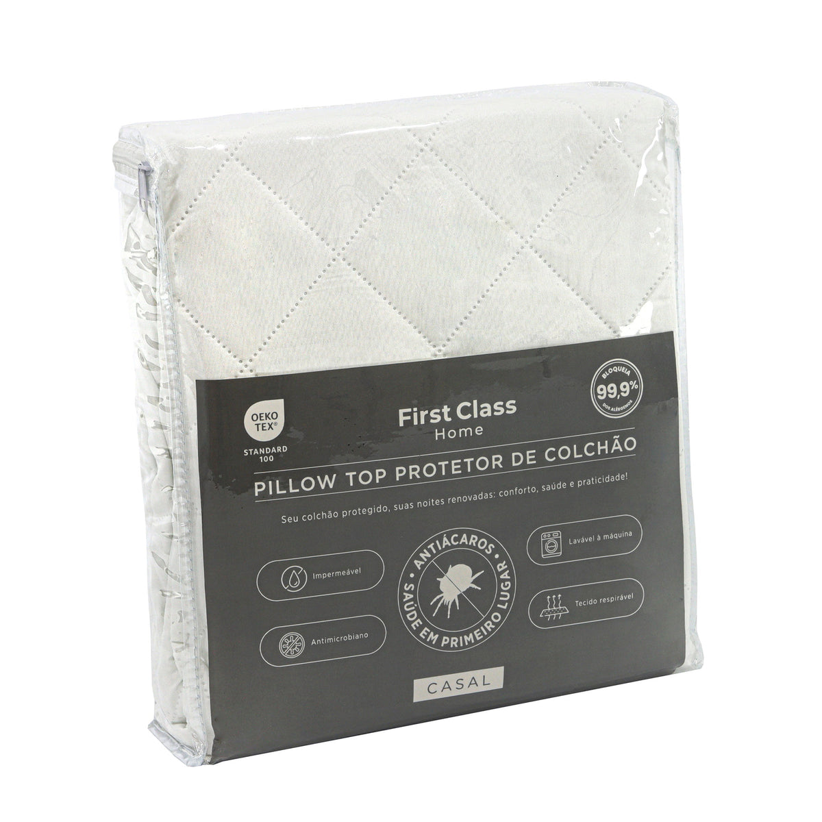PROTETOR DE COLCHÃO CASAL ULTRASSONIC + SAÚDE - SORTIDO