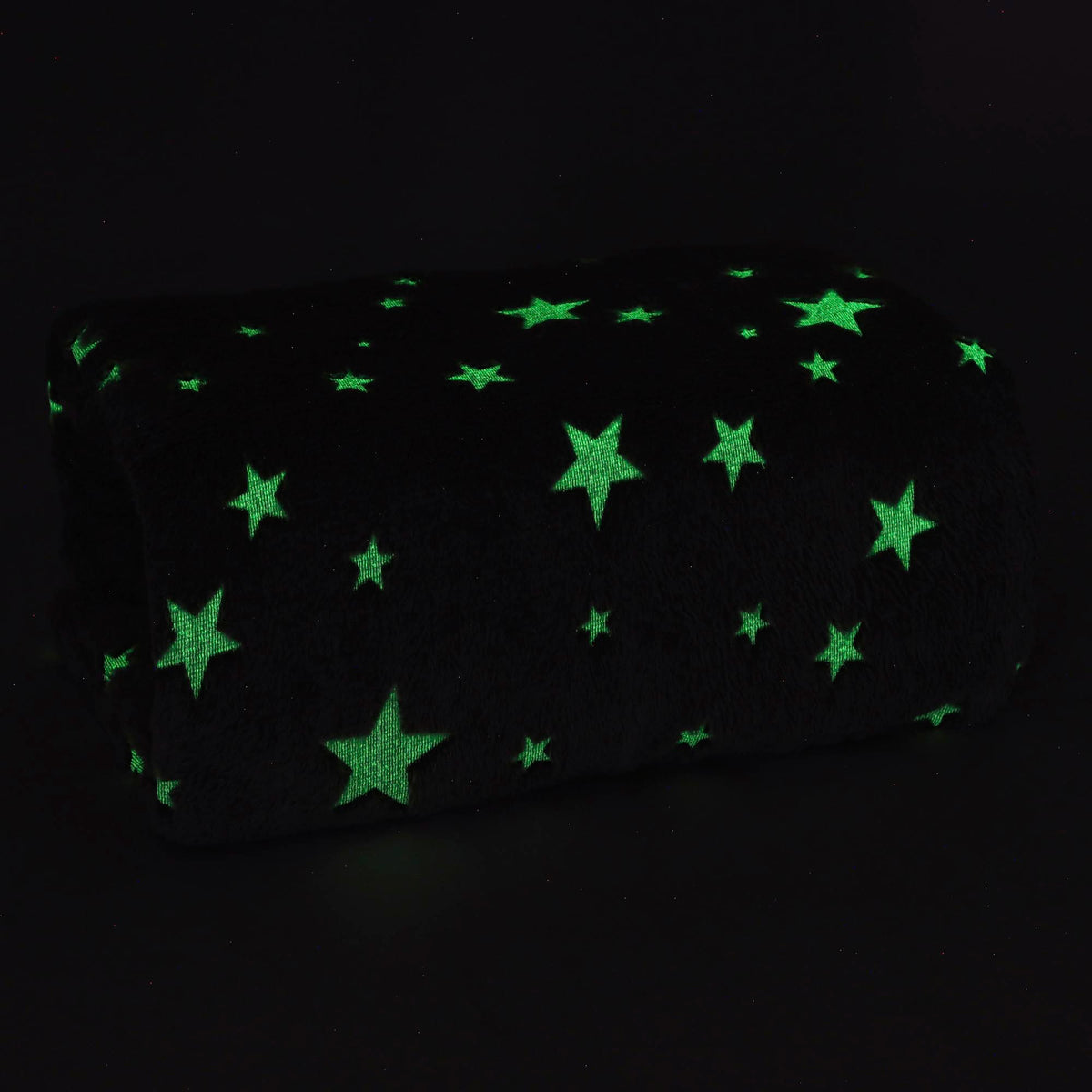 MANTA SOLTEIRO EFEITO BORDADO GLOW - estrelas