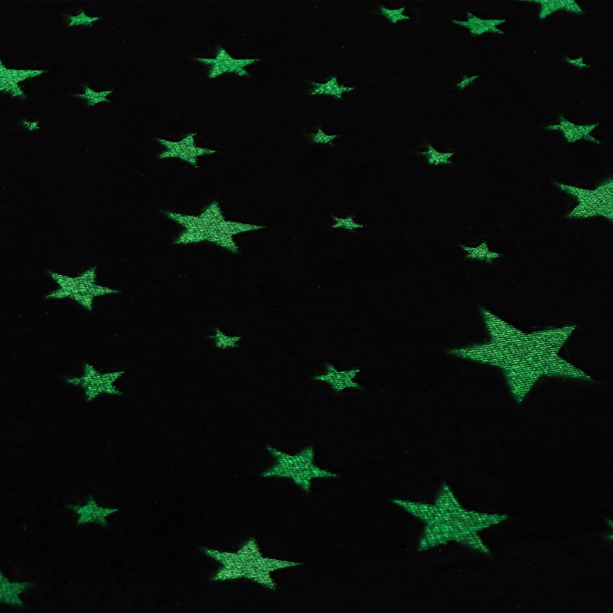 MANTA SOLTEIRO EFEITO BORDADO GLOW - estrelas