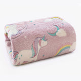 MANTA  CASAL EFEITO BORDADO GLOW - UNICORNIO