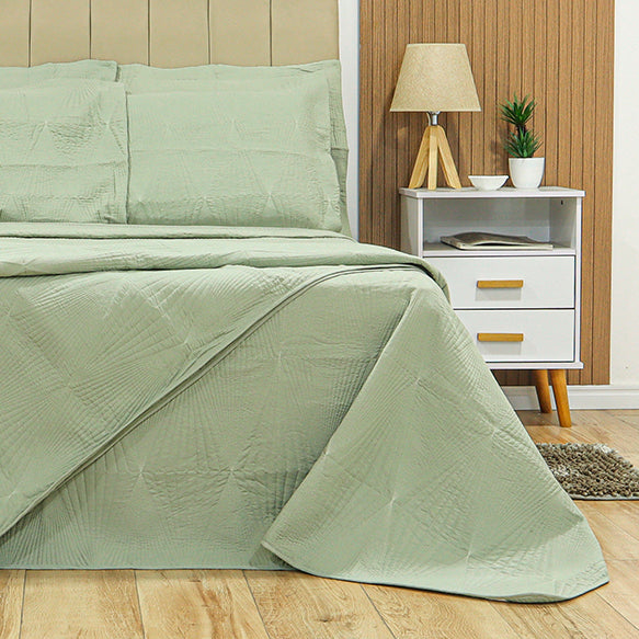 KIT CAMA KING 3P MATELADO DUBAI CLASSIC - VERDE 16-0110