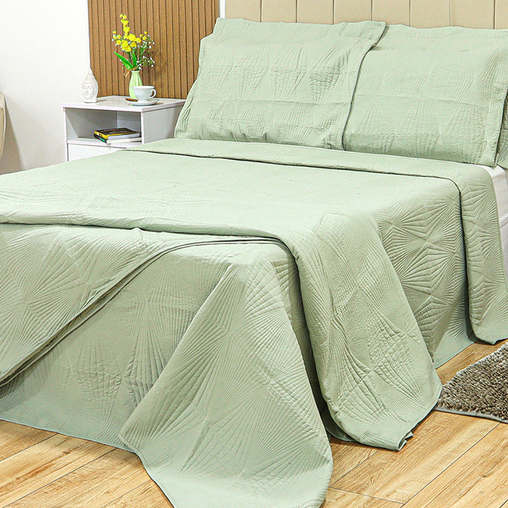 KIT CAMA KING 3P MATELADO DUBAI CLASSIC - VERDE 16-0110