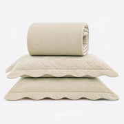 KIT CAMA  KING  MATELASSÊ - BEGE 12-0000