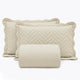 KIT CAMA CASAL  MATELASSÊ - BEGE 12-0000