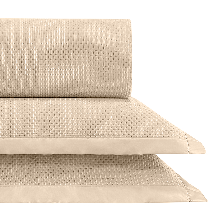 KIT CAMA QUEEN ÔNIX ACETINADO - BEGE 13-0404