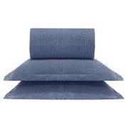 KIT CAMA QUEEN ÔNIX ACETINADO - AZUL 18-3916