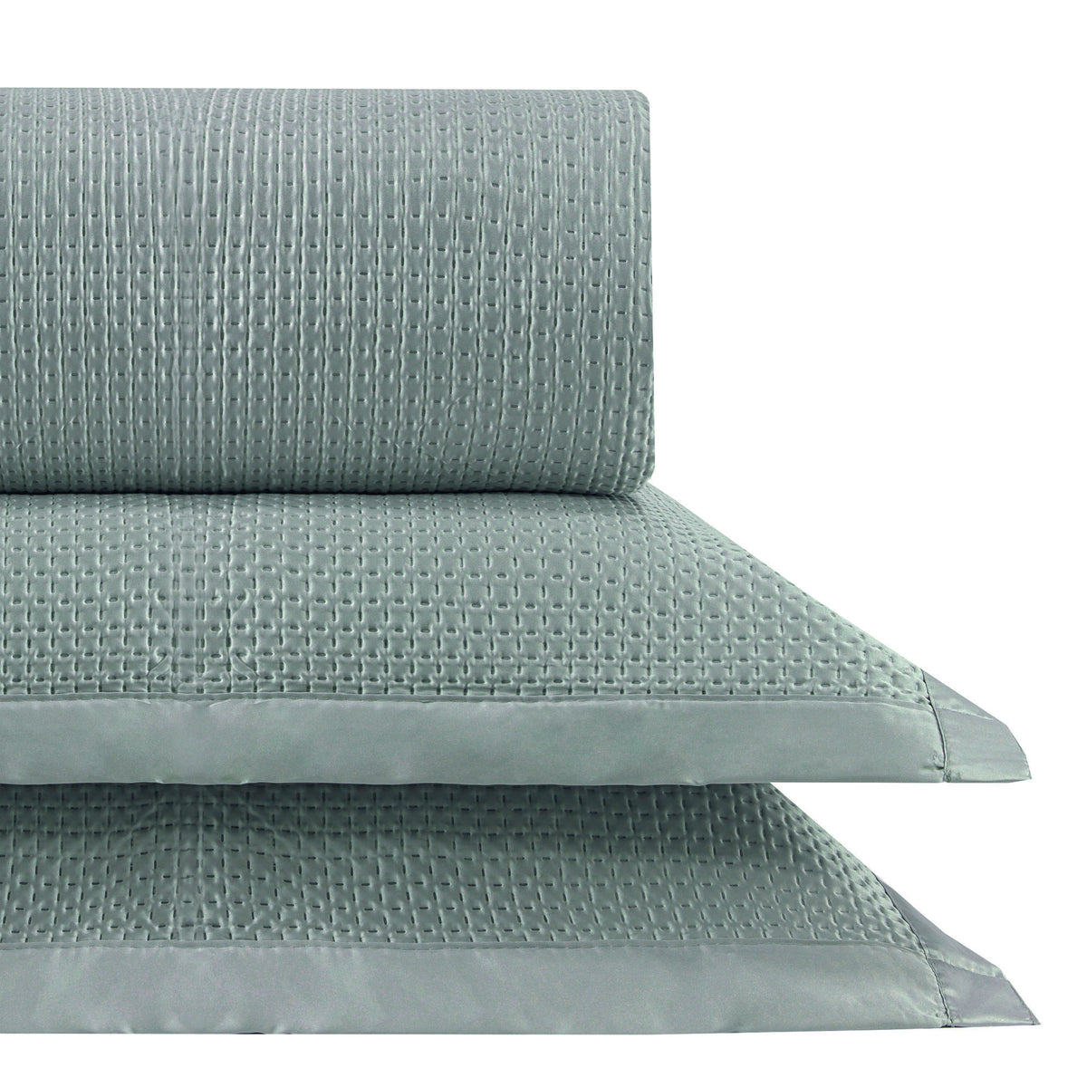KIT CAMA CASAL ACETINADO ÔNIX - VERDE 17-6206