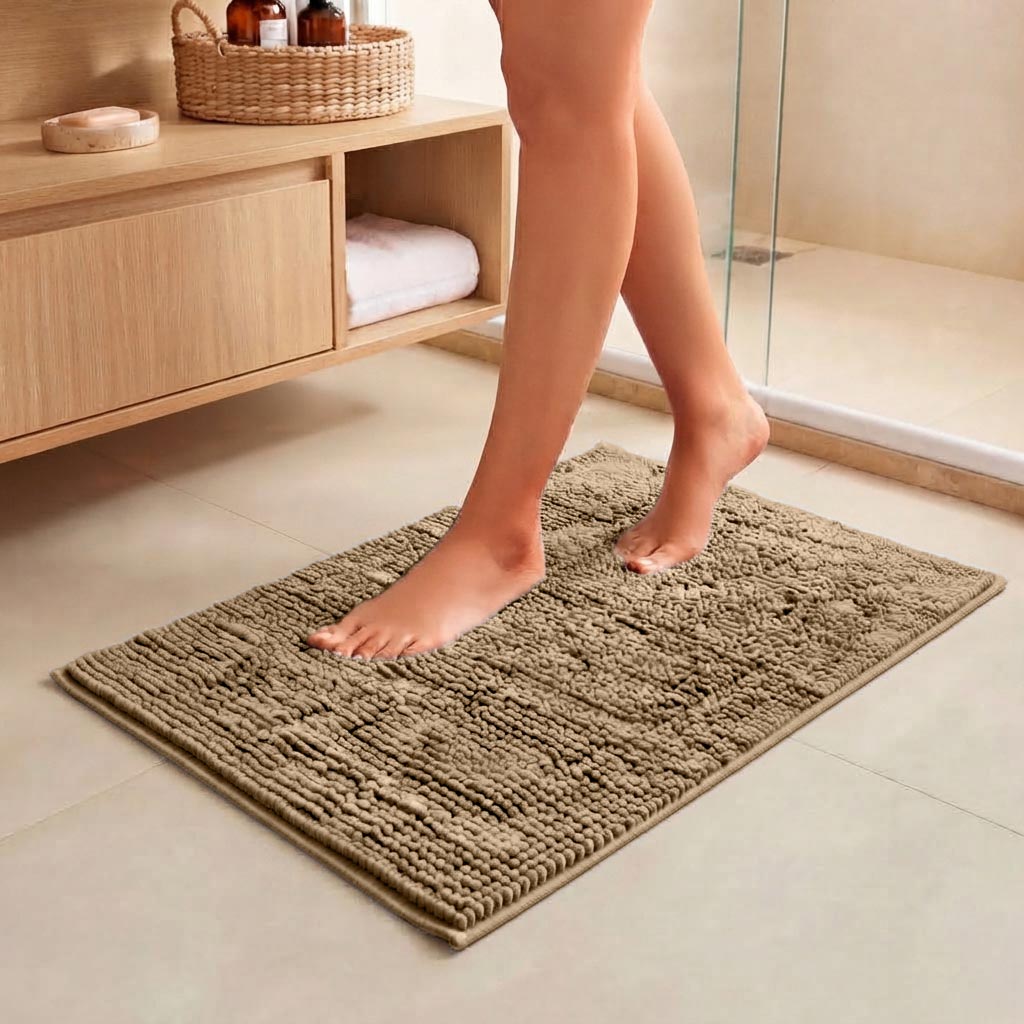 TAPETE CHENILLE   POPCORN - BEGE 16-1414