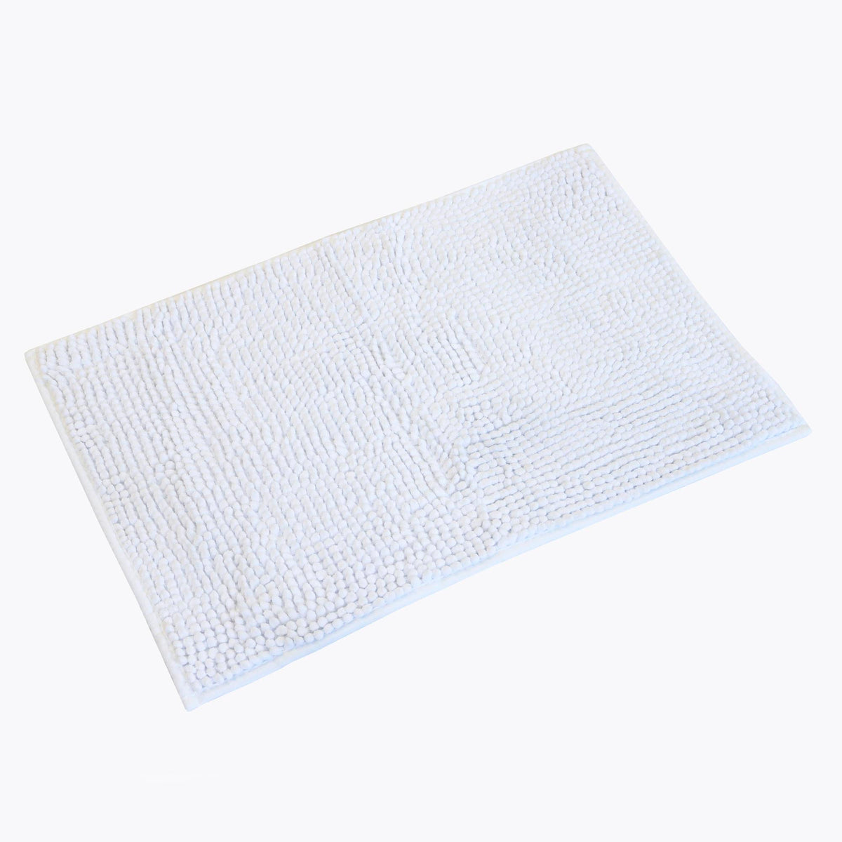 TAPETE CHENILLE   POPCORN - BRANCO
