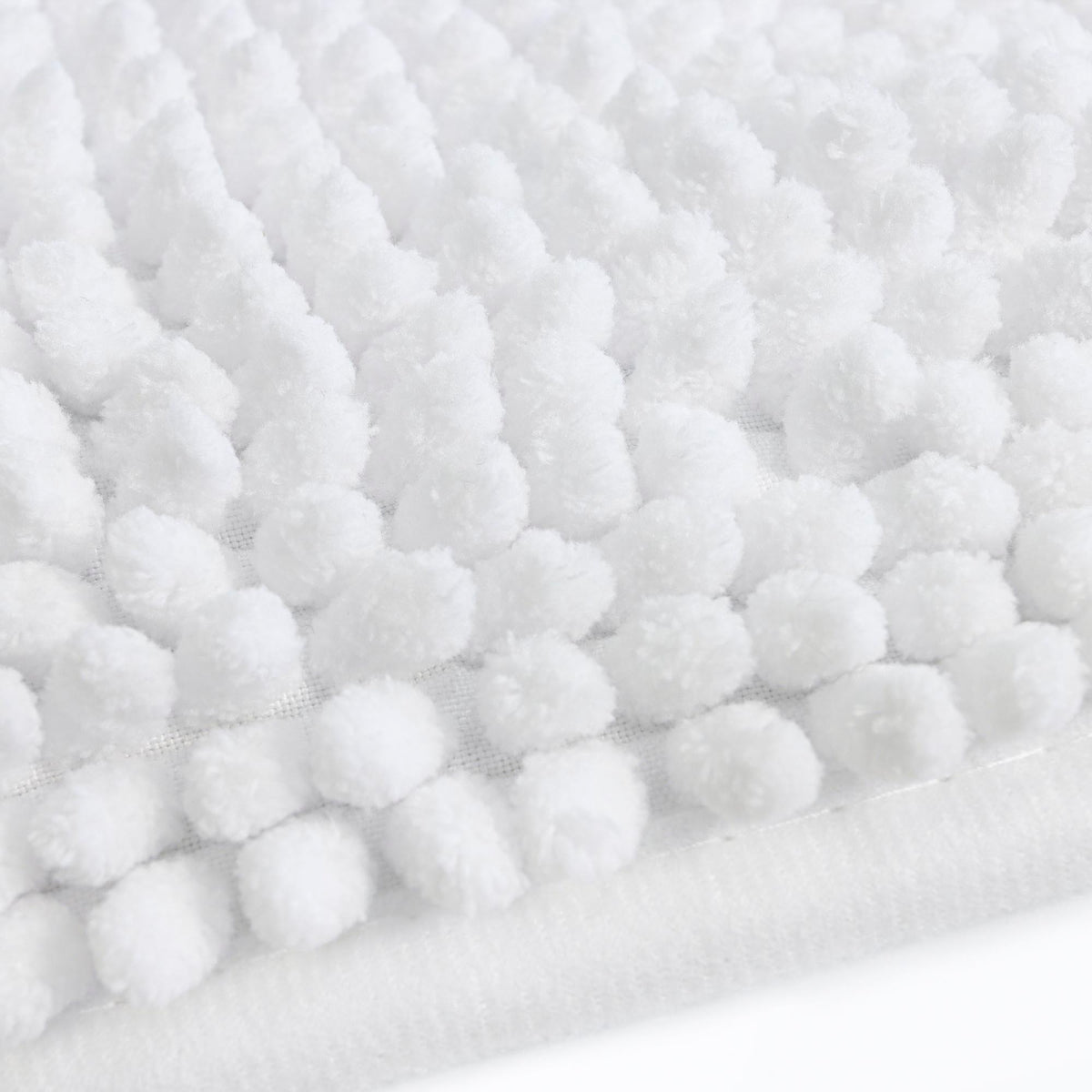 TAPETE CHENILLE   POPCORN - BRANCO
