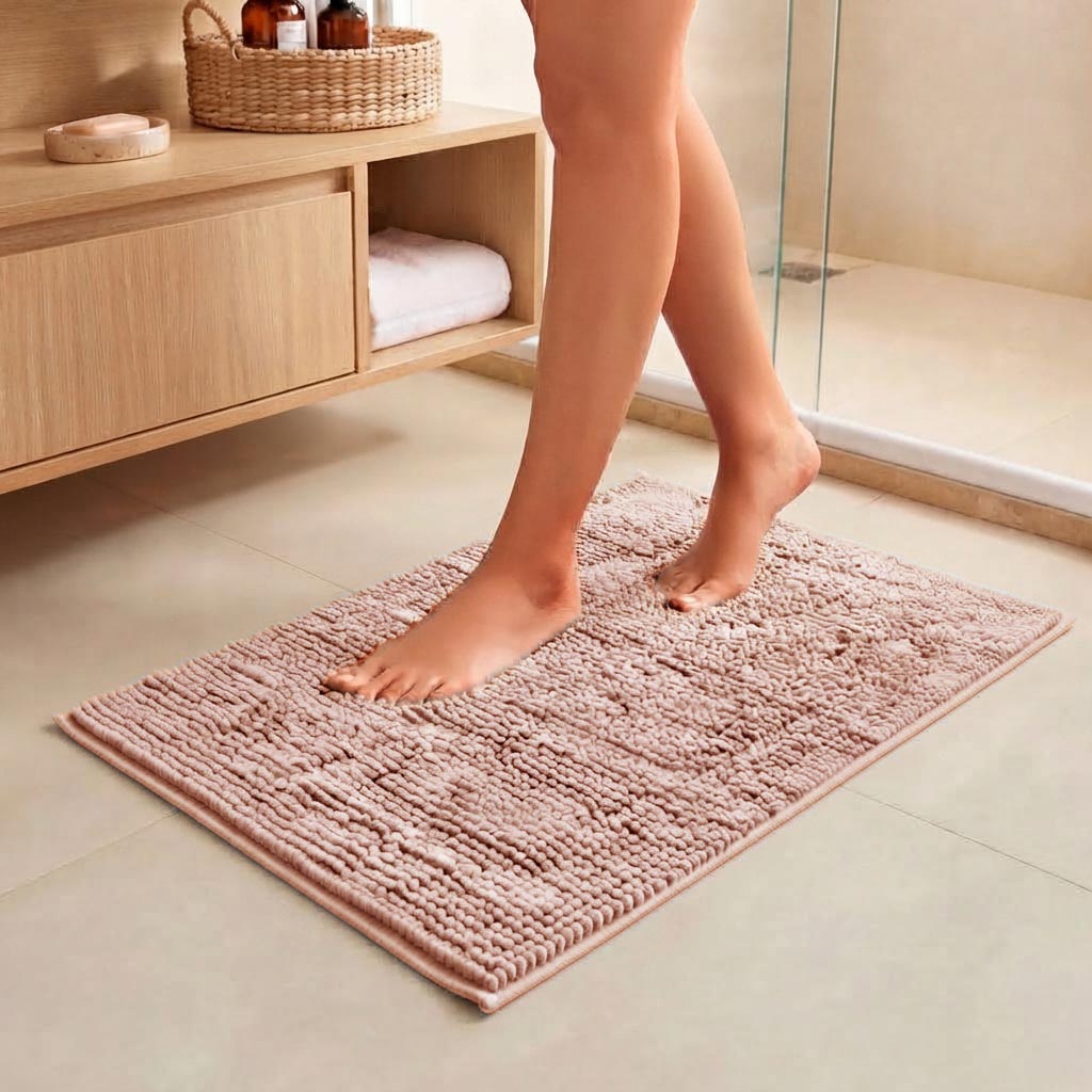 TAPETE CHENILLE   POPCORN - ROSA 14-1506