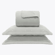 Kit Cama Solteiro Matelassê Dots - VERDE 12-5303