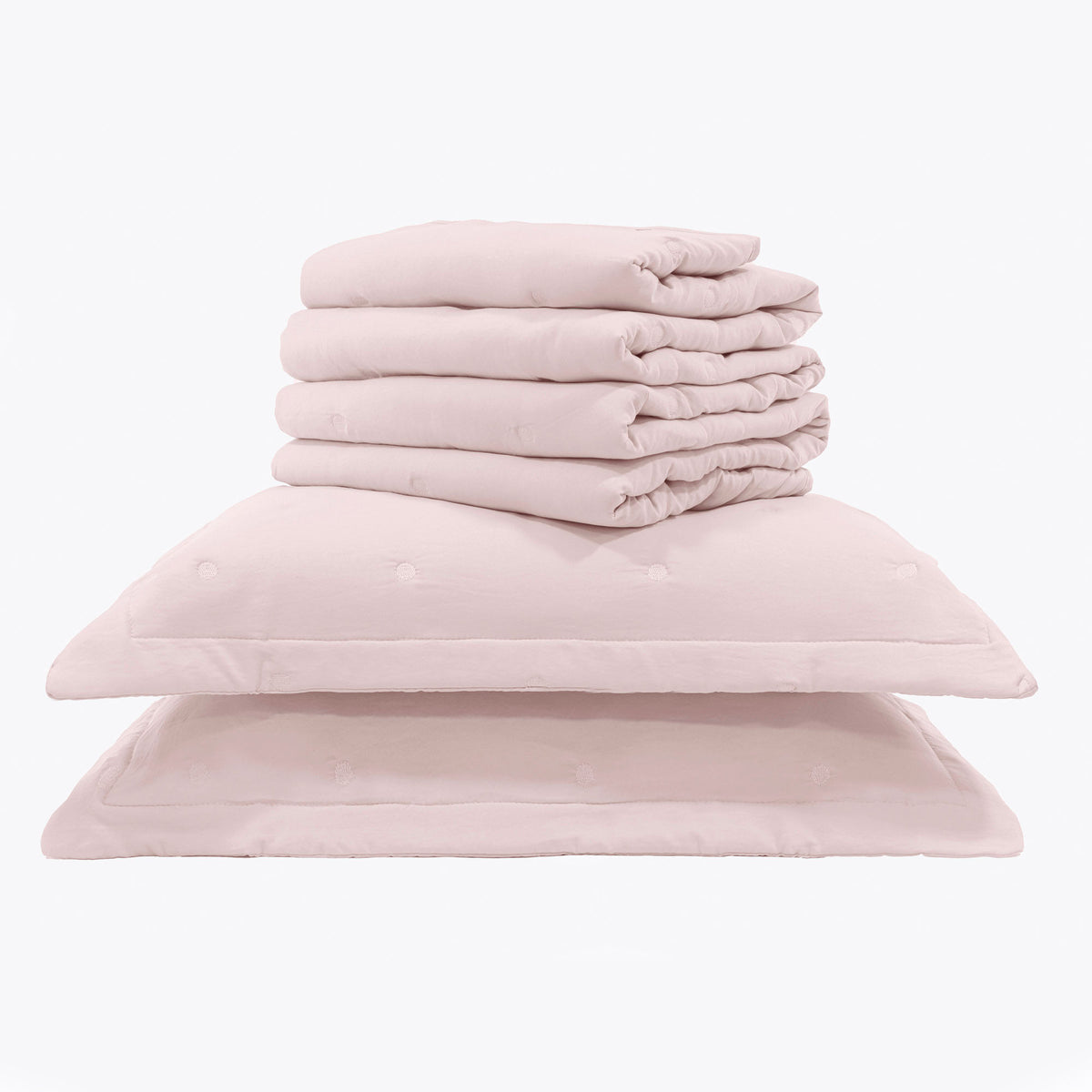 Kit Cama Casal Matelassê Dots - ROSA 13-2808