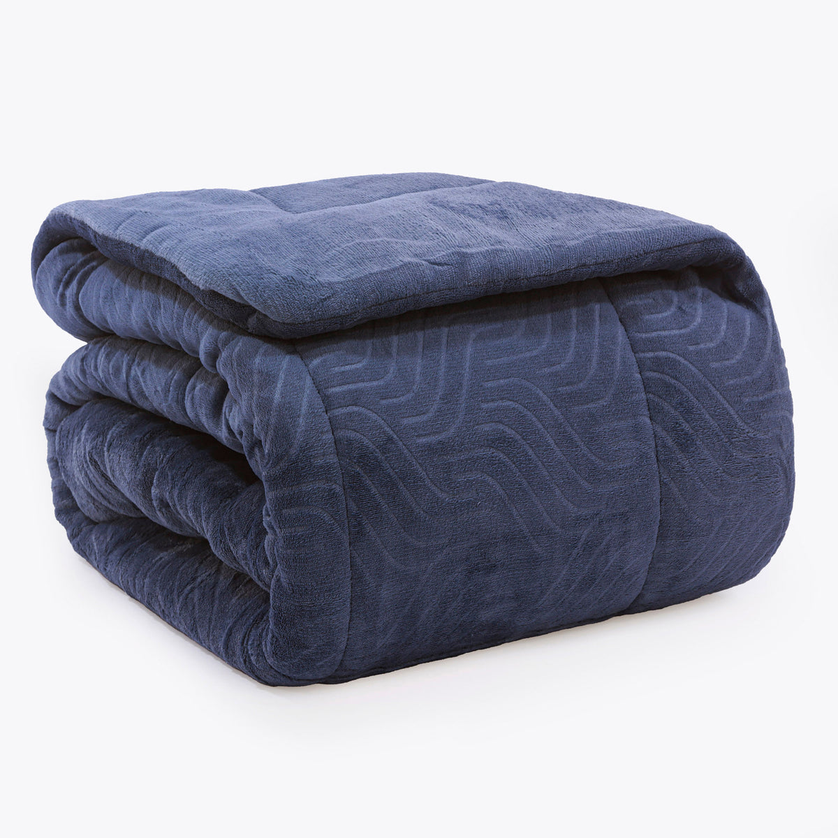 EDREDOM SOLTEIRO PLUSH AIRBLOON CLASSIC - AZUL 18-3919/17-4019