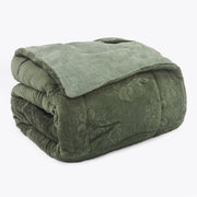 EDREDOM QUEEN PLUSH AIRBLOON CLASSIC - VERDE 18-0312/16-6008