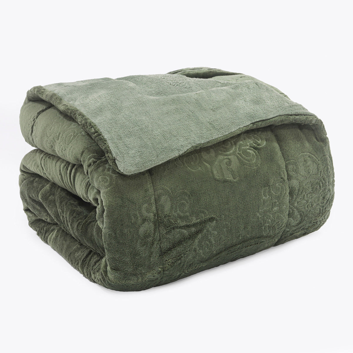 EDREDOM KING PLUSH AIRBLOON CLASSIC - VERDE 18-0312/16-6008