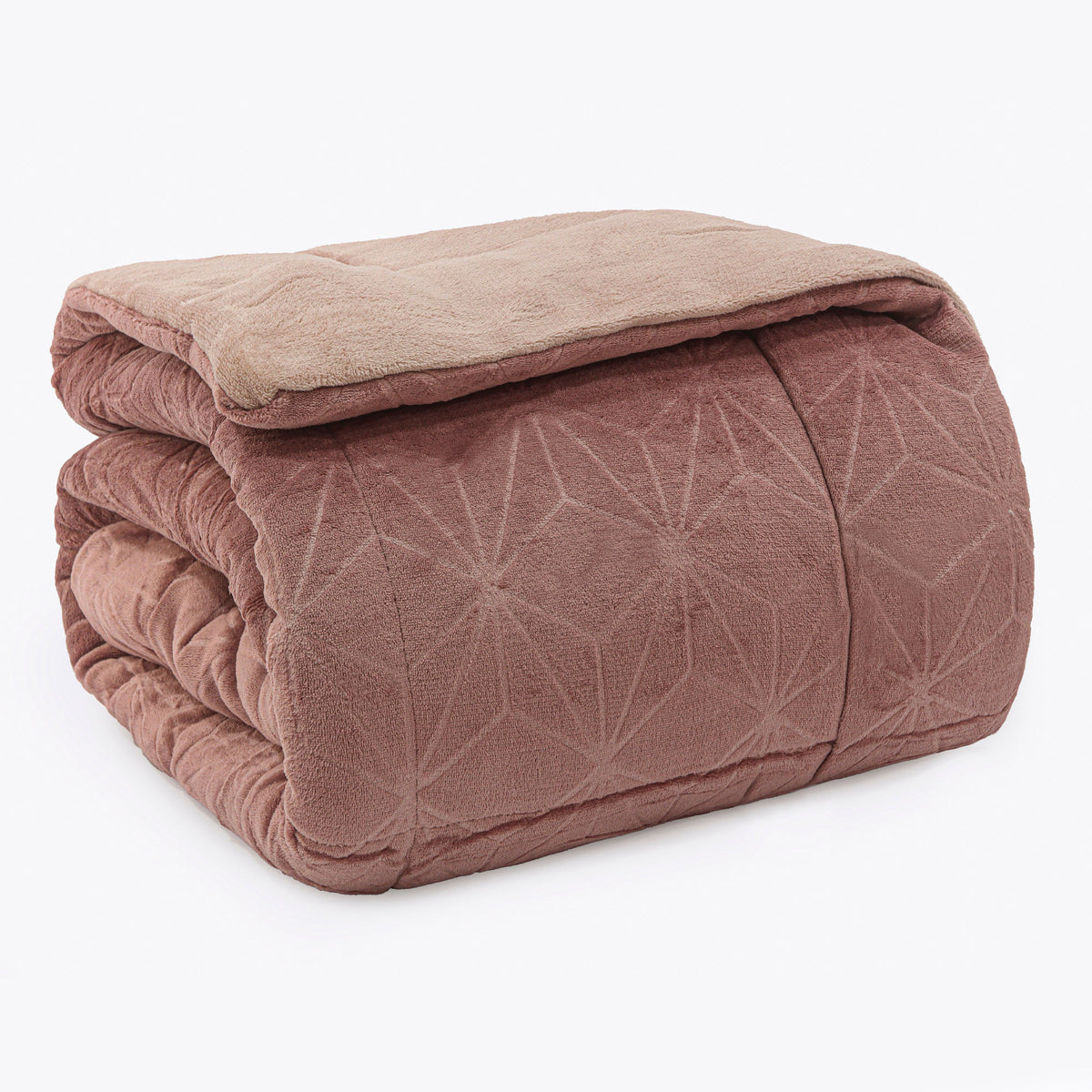 EDREDOM CASAL PLUSH AIRBLOON CLASSIC - ROSA 17-1514/15-1512