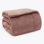 EDREDOM QUEEN PLUSH AIRBLOON CLASSIC - ROSA 17-1514/15-1512