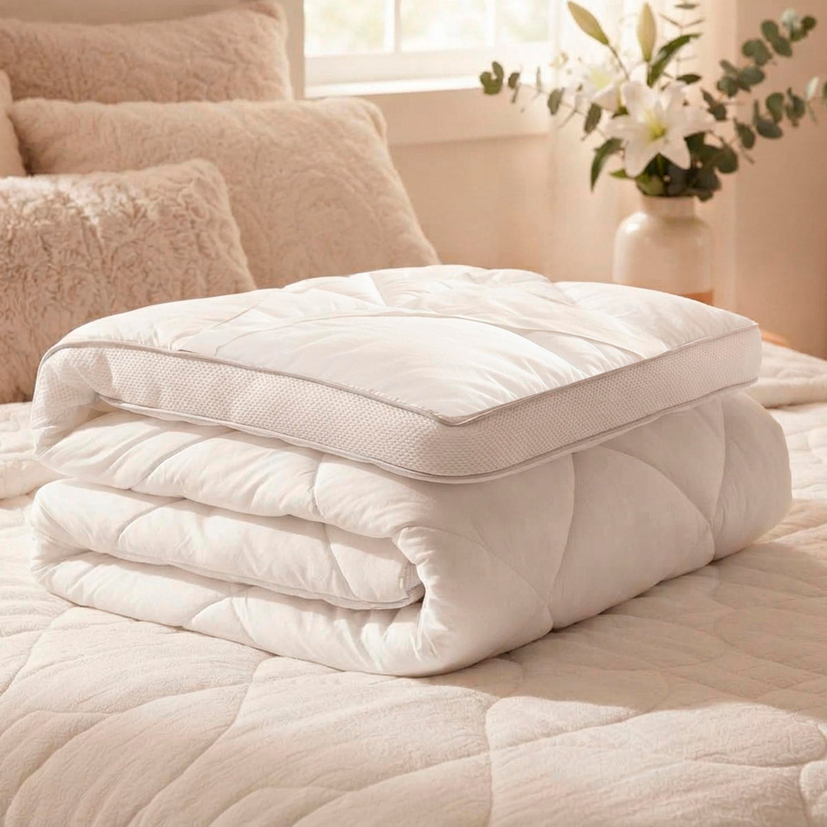 PILLOW TOP 1000 GRAMAS KING TOQUE DE PLUMAS DELUXE HOTEL - BRANCO