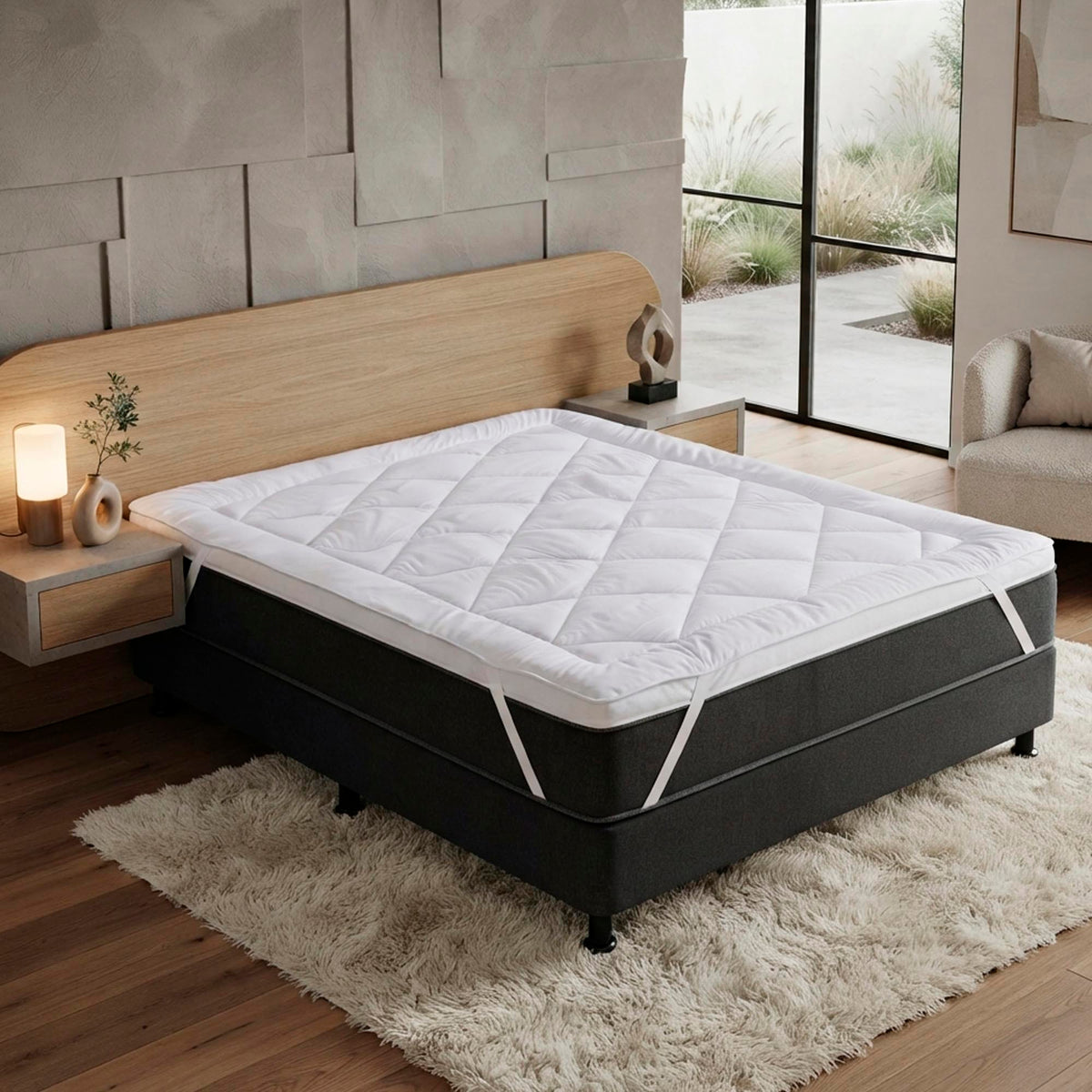 PILLOW TOP 1000 GRAMAS KING TOQUE DE PLUMAS DELUXE HOTEL - BRANCO