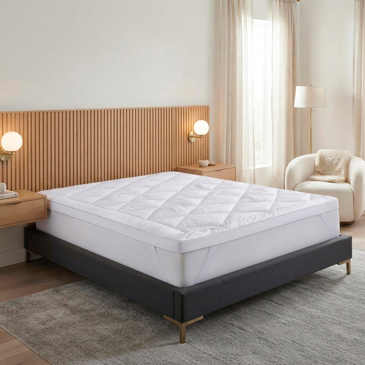 PILLOW TOP 1000 GRAMAS KING TOQUE DE PLUMAS DELUXE HOTEL - BRANCO