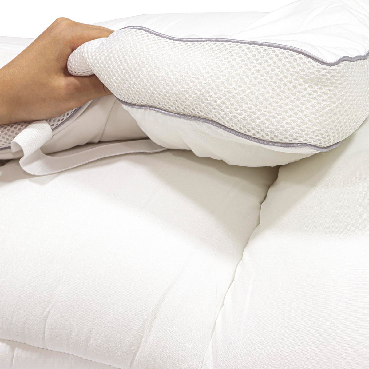 PILLOW TOP 1000 GRAMAS KING TOQUE DE PLUMAS DELUXE HOTEL - BRANCO