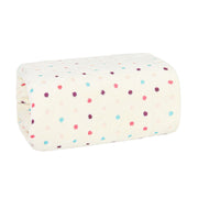MANTA CASAL FLANNEL EFEITO  BORDADA - POA BEGE 11-0701