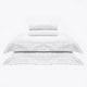 JOGO DE CAMA  KING ELEGANCE 400 FIOS BLANC - BRANCO