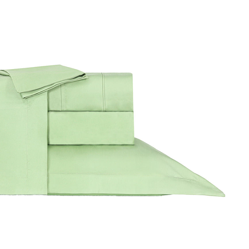 JOGO DE CAMA  QUEEN 1000  FIOS DELUXE HOTEL - VERDE