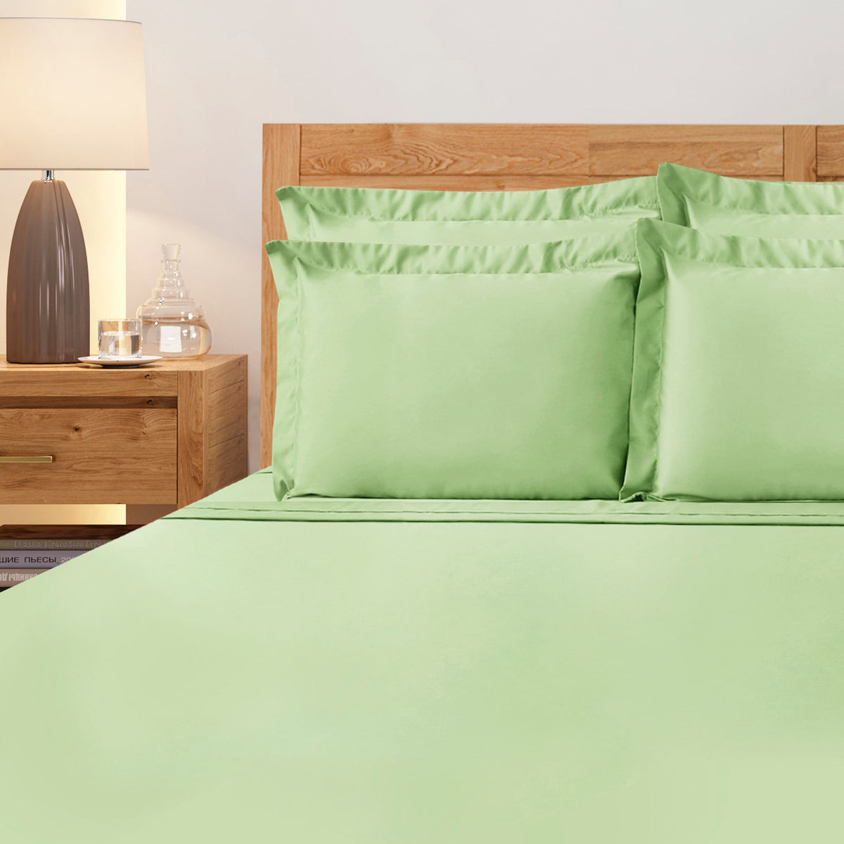 JOGO DE CAMA  QUEEN 1000  FIOS DELUXE HOTEL - VERDE