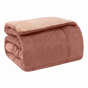 EDREDOM QUEEN PLUSH   BICOLOR - ROSA 171518 /151512