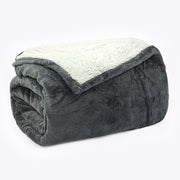 MANTA SHERPA QUEEN DELUXE - CINZA 18-0000