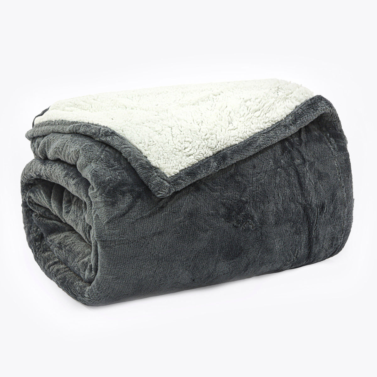 MANTA SHERPA  CASAL DELUXE - CINZA 18-0000
