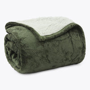 MANTA SHERPA QUEEN DELUXE - VERDE 18-0312
