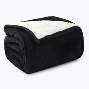 MANTA SHERPA QUEEN DELUXE - PRETO