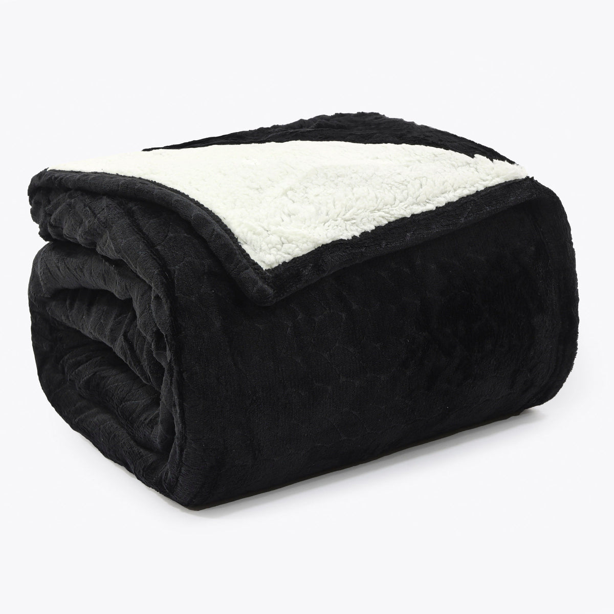MANTA SHERPA QUEEN DELUXE - PRETO