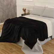MANTA SHERPA  CASAL DELUXE - PRETO